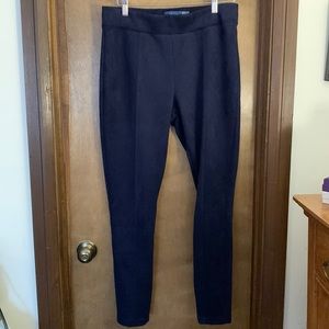Old Navy Stevie Women’s Faux Suede Leggings Size Large Navy Dark Blue